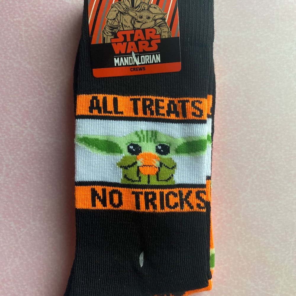 Mandalorian Grogu Halloween Themed Crew Socks